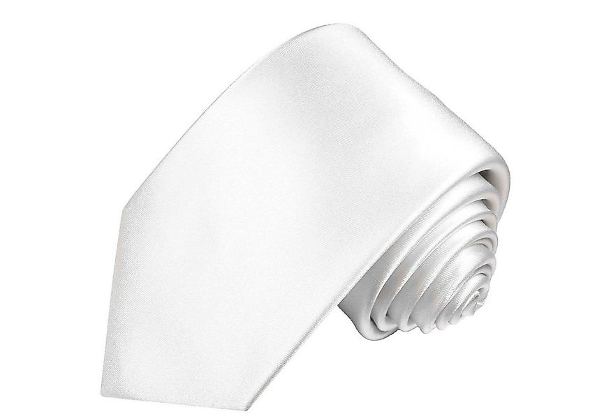 Paul Malone Krawatte für Herren Uni Krawatte weiss günstig online kaufen