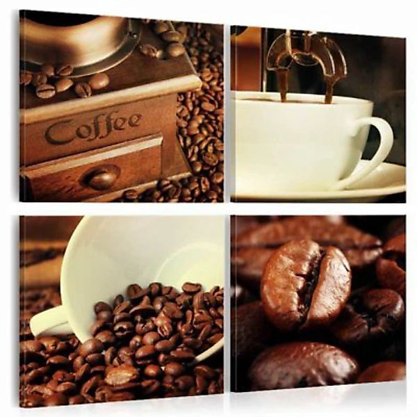 artgeist Wandbild Coffee Tasting braun/weiß Gr. 90 x 90 günstig online kaufen
