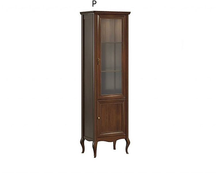JVmoebel Vitrine Schrank Echtes Holz Massivholz Klassische Vitrinenschrank- günstig online kaufen