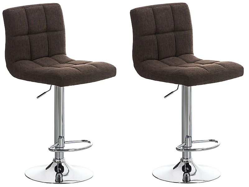 CLP Barhocker Peru Stoff (2er Set, 2 St., 2er), dreh-&höhenverstellbar, Met günstig online kaufen
