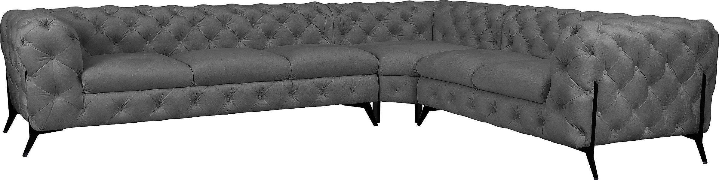 Home affaire Chesterfield-Sofa "Amaury L-Form" großes Ecksofa, Chesterfield günstig online kaufen