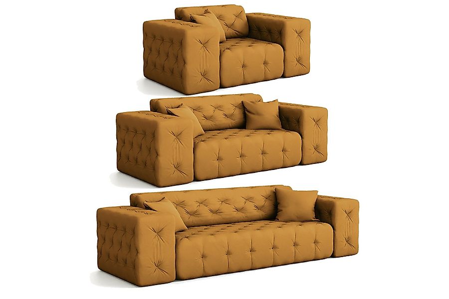 Fun Möbel Polstergarnitur Sofaset Designersofa CHANTAL günstig online kaufen