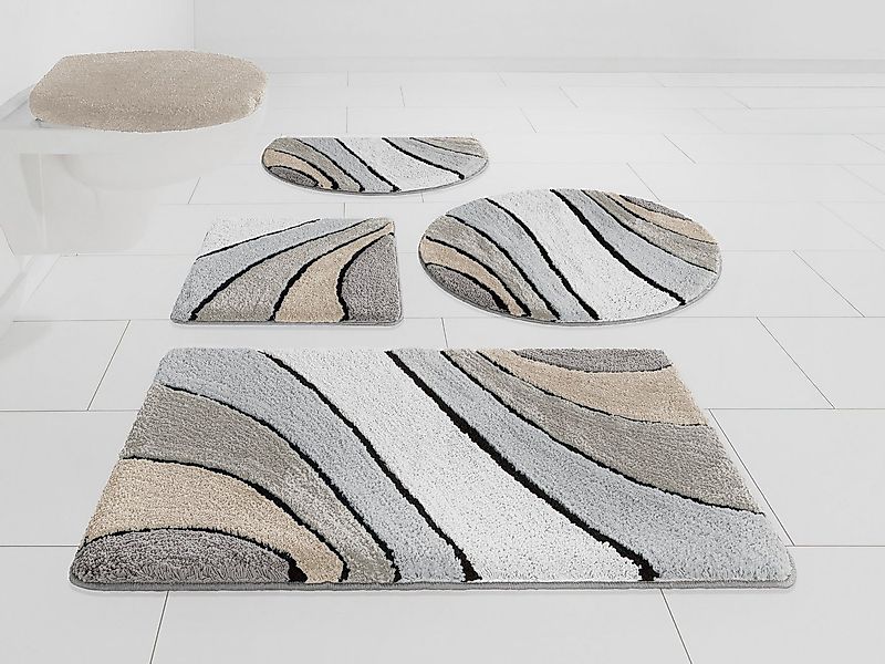 OTTO home Badematte Josie, Badvorleger, Badezimmer Teppich, Höhe 20 mm, rut günstig online kaufen