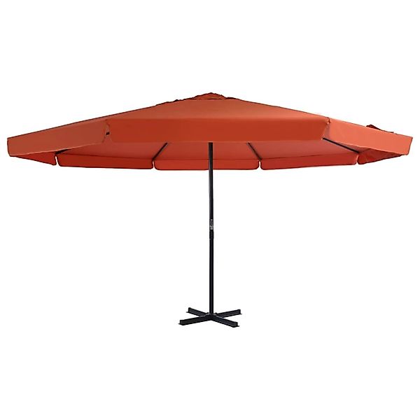 furnicato Sonnenschirm Aluminium-Mast 500 cm Terrakotta-Rot günstig online kaufen