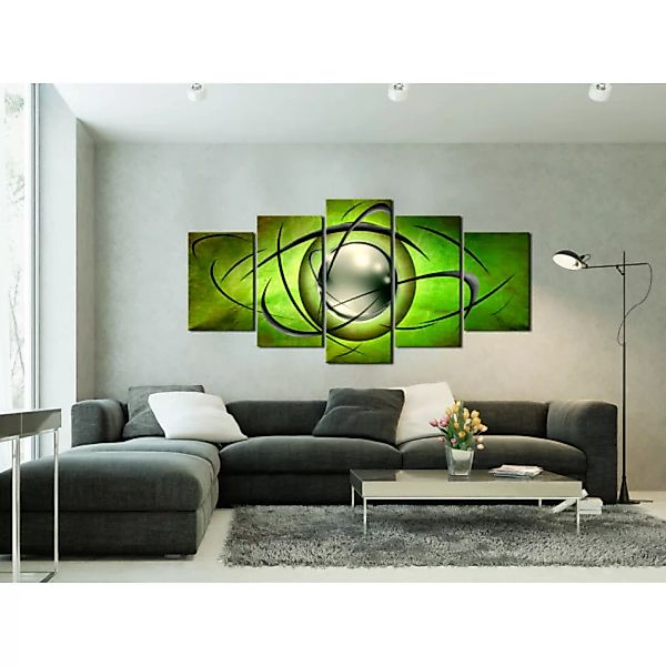 Wandbild Rotating globe - green XXL günstig online kaufen