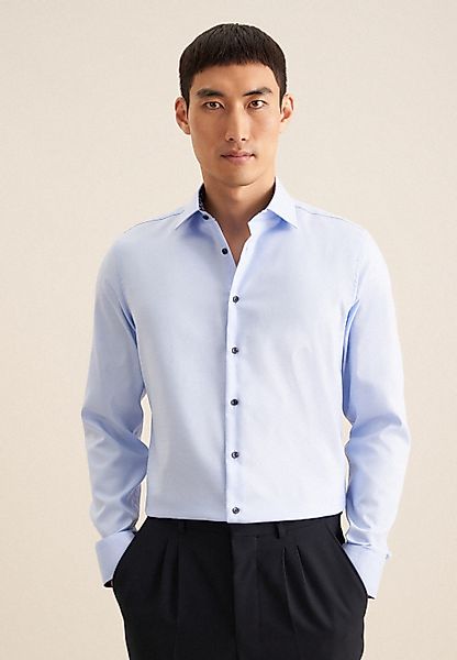seidensticker Businesshemd "Slim", Slim Langarm Kentkragen Uni günstig online kaufen