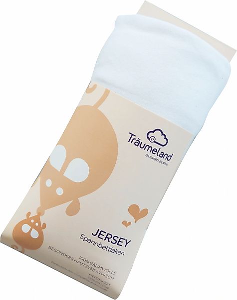 Träumeland Bettlaken "kuschelweiches Spannbetttuch Jersey" aus 100% kuschel günstig online kaufen