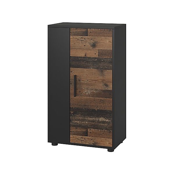Vicco Highboard Berno, Schwarz/Oldstyle, 50.1 x günstig online kaufen