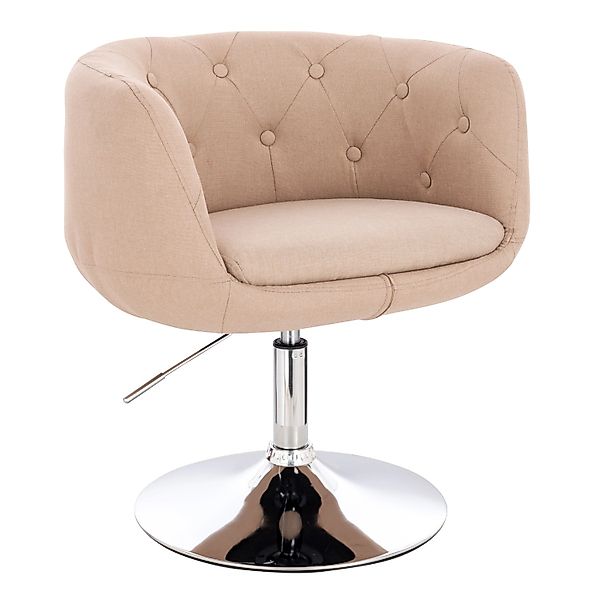 Svita Panama Retro Loungestuhl Polsterstuhl Cocktailsessel Tellerfuß Metall günstig online kaufen
