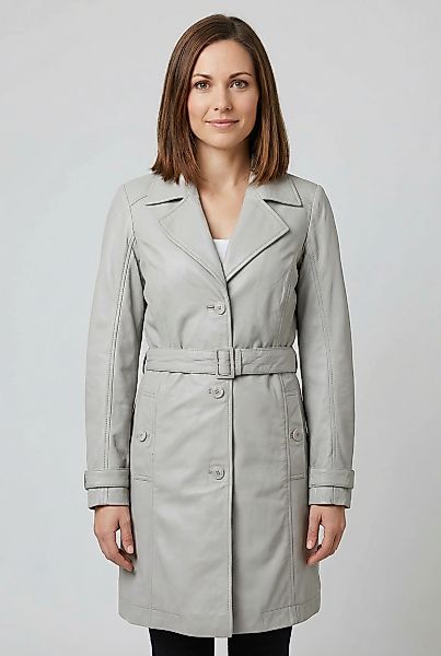 Mauritius Trenchcoat "MWLeoniz" aus Echtleder, mit Taillengürtel günstig online kaufen
