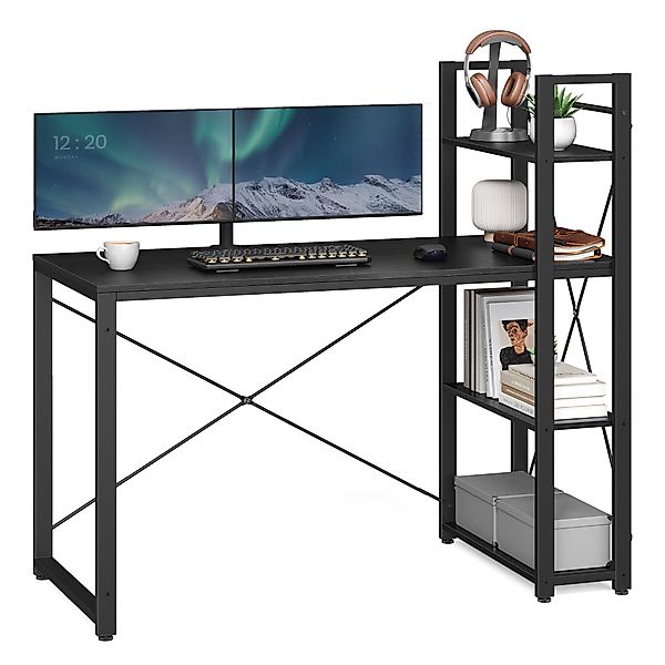 VASAGLE Schreibtisch Computertisch, 120 / 137,2 günstig online kaufen
