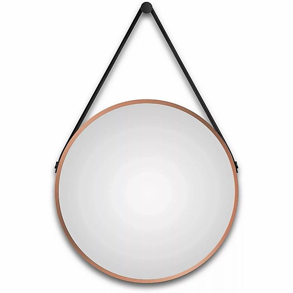 Talos Wandspiegel, dekorativer runder Spiegel mit Aluminiumrahmen, Ø 50 cm günstig online kaufen