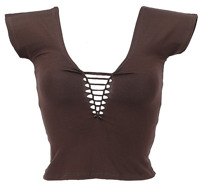 Guru-Shop T-Shirt Bauchfreies Goa Psytrance Pixi Shirt, Choli Top.. Festiva günstig online kaufen