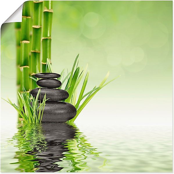 Artland Wandbild "Spa Steine" Spa 1 Stk. tlg. als Alubild, Leinwandbild, Po günstig online kaufen