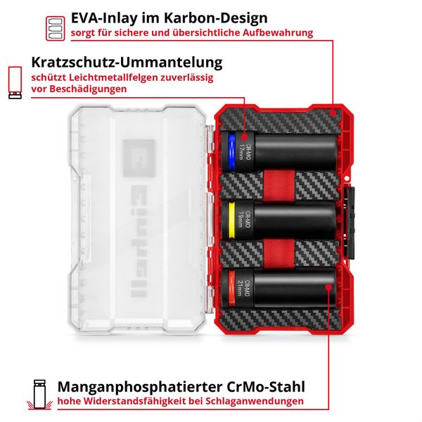 Einhell Bohrer- und Bit-Set, (3x Stecknüsse günstig online kaufen