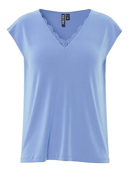 pieces T-Shirt PCKAMALA LACE V-NECK TEE JRS NOOS B günstig online kaufen