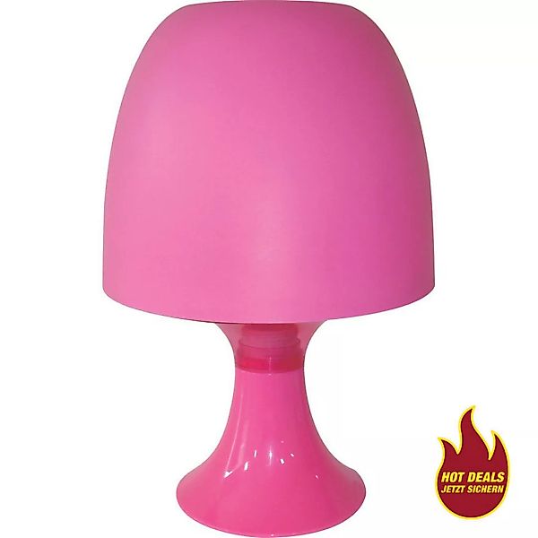 POCOline Tischleuchte pink Kunststoff H: ca. 24 cm E14 1 Brennstellen günstig online kaufen