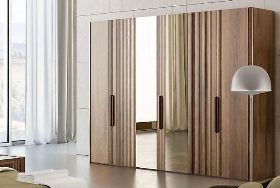 JVmoebel Kleiderschrank Großer Brauner Kleiderschrank Schlafzimmer Schrank günstig online kaufen