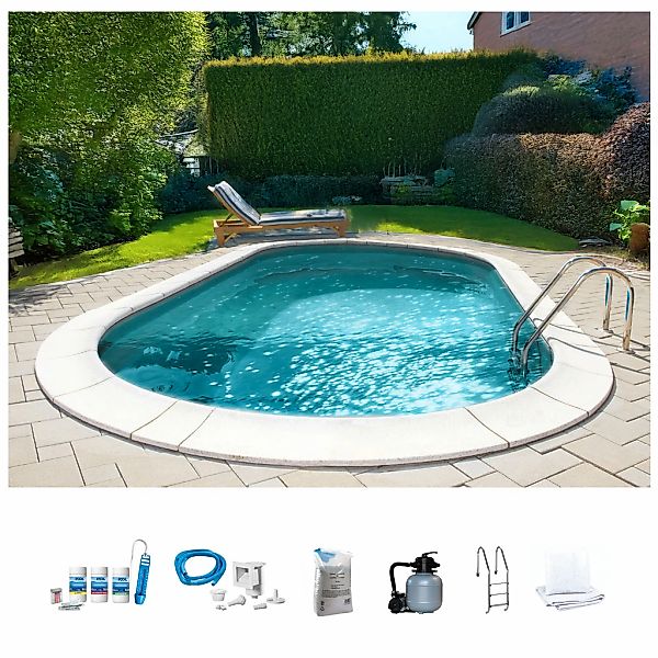 my POOL BWT Ovalpool "PREMIUM mit grauer Innenfolie" Höhe 120 cm, in versch günstig online kaufen