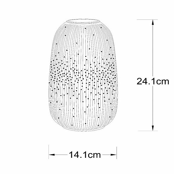 Tischleuchte Flores, Ø 14,1 cm, Porzellan, weiß, E14 günstig online kaufen