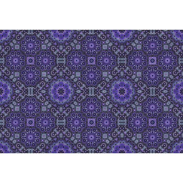 Fototapete Muster Abstrakt Mosaik Schwarz Violett 4,00 m x 2,70 m FSC® günstig online kaufen