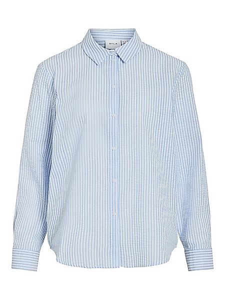 Vila Blusenshirt Gestreiftes Modell mit Kragen und langen Ärmeln VICORALINA günstig online kaufen