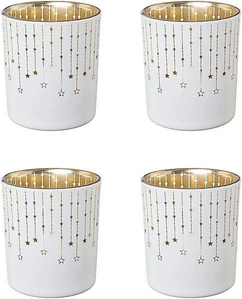Creativ deco Teelichthalter Weihnachtsdeko (4 St), günstig online kaufen