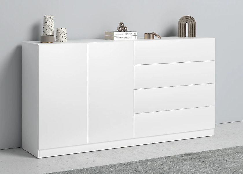 borchardt Möbel Sideboard "Vaasa, Kommode mit 2 Türen und 4 Schubkästen auf günstig online kaufen