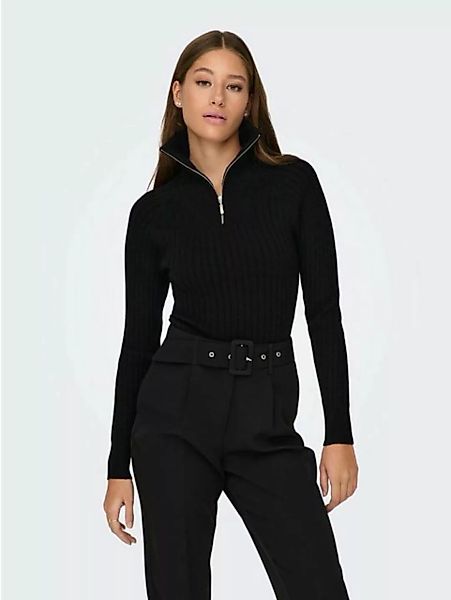 JACQUELINE de YONG Strickpullover Rippstrick Pullover Reißverschluss JDYMAG günstig online kaufen