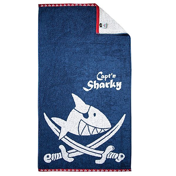 Dyckhoff Duschtuch Capt'n Sharky Blau 70 x 130 cm günstig online kaufen