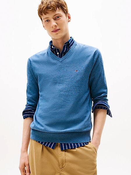Tommy Hilfiger Strickpullover ESSENTIAL COTTON V günstig online kaufen