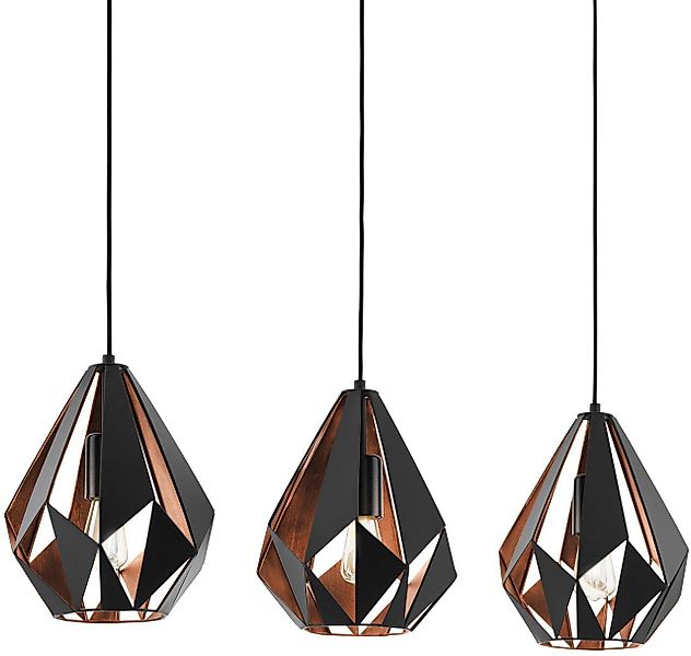 EGLO Pendelleuchte CARLTON 1, ohne Leuchtmittel, Hängeleuchte günstig online kaufen