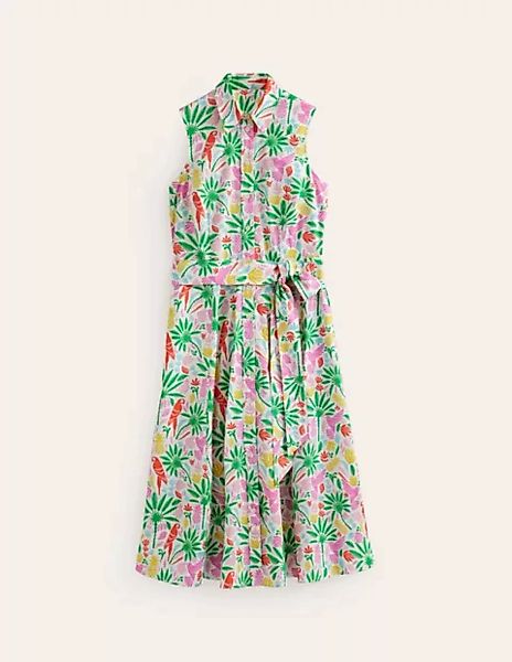 Amy Ärmelloses Hemdblusenkleid Damen Boden, Bunt, Tropisches Paradies günstig online kaufen