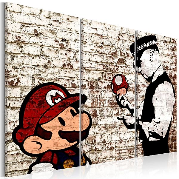 Wandbild - Mario Bros: Torn Wall günstig online kaufen