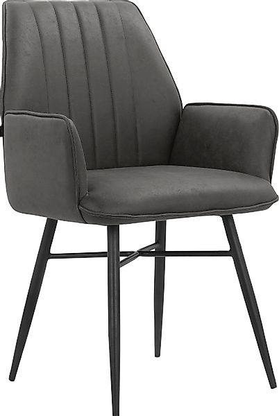 Leonique Esszimmerstuhl »Hrodwyn« () 2 Stk.Sitz gepolstert, mit horizontale günstig online kaufen