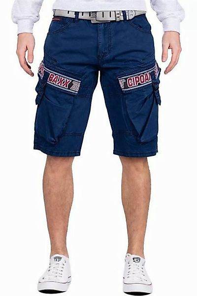 Cipo & Baxx Jeansshorts Kurze Hose BA-CK243 Cargo Style mit Seitentaschen günstig online kaufen