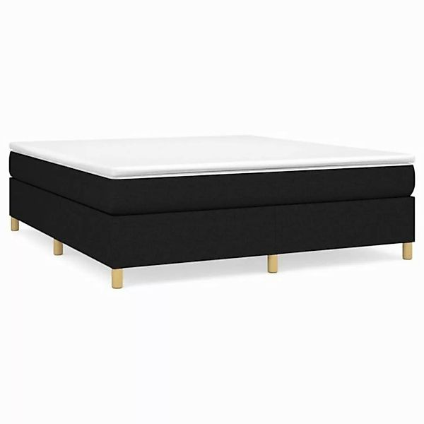 furnicato Bett Bettgestell ohne Matratze Schwarz 180x200 cm Stoff (1-tlg) günstig online kaufen