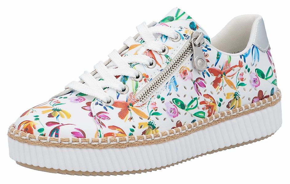 Rieker Plateausneaker, Schnürschuh, Halbschuh, Sneaker mit seitlichem Reißv günstig online kaufen