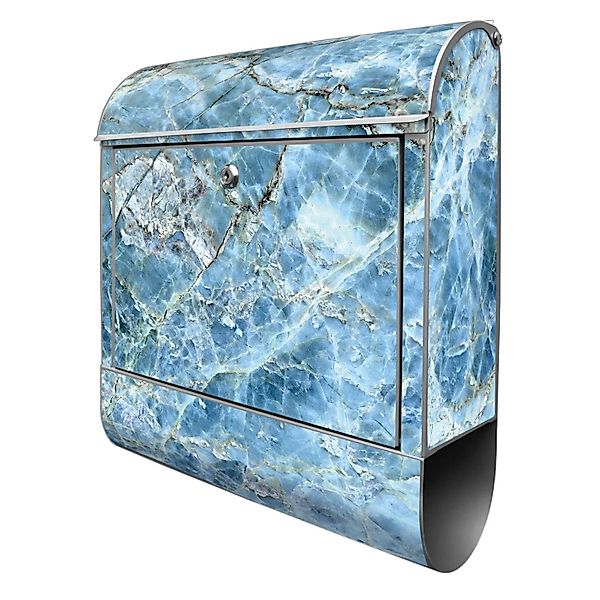 Banjado Design Briefkasten Silber Pulverbeschichtet 39x47x14cm 2 Schlüssel günstig online kaufen