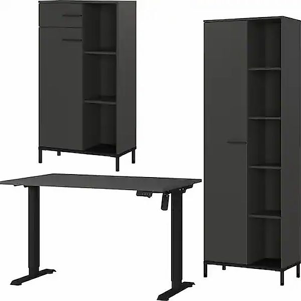 GERMANIA Büromöbel-Set »GW-Rovigo« 3 Stk. tlg. Schreibtisch elektrisch höhe günstig online kaufen