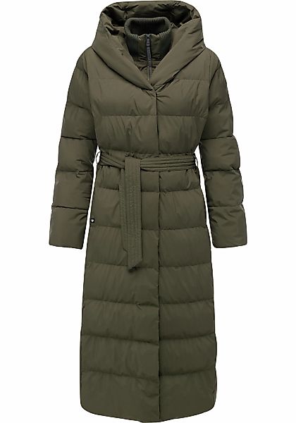 Ragwear Steppmantel "Niani Long", Langer warmer Wintermantel mit Bindegürte günstig online kaufen