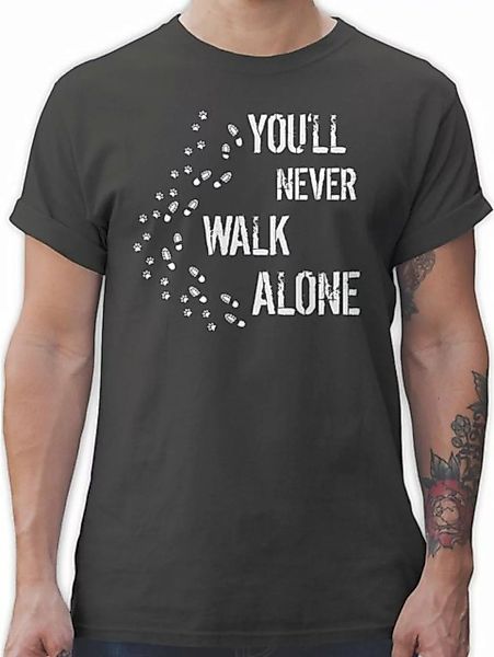Shirtracer T-Shirt You'll never walk alone Gassi Geschenk für Hundebesitzer günstig online kaufen