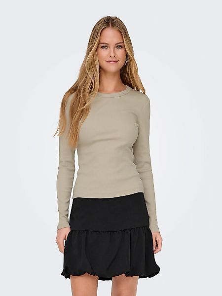 ONLY Langarmshirt "ONLVAL L/S O-NECK TOP CC JRS" günstig online kaufen