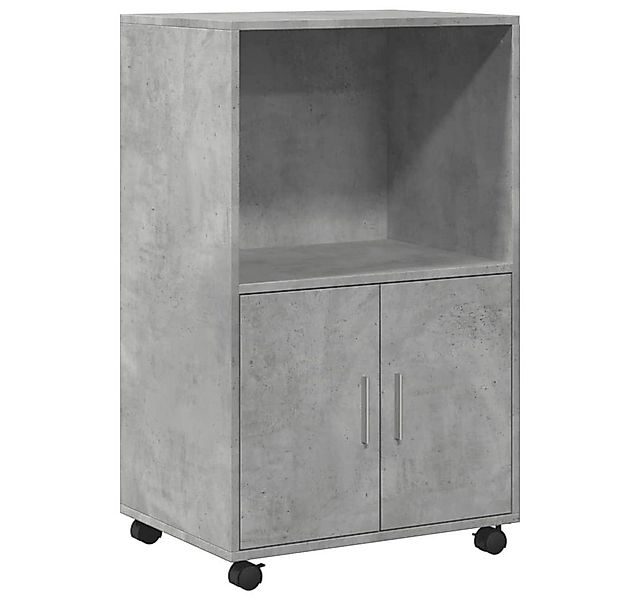 vidaXL Sideboard Rollschrank Betongrau 55x40x91 cm Holzwerkstoff (1 St) günstig online kaufen