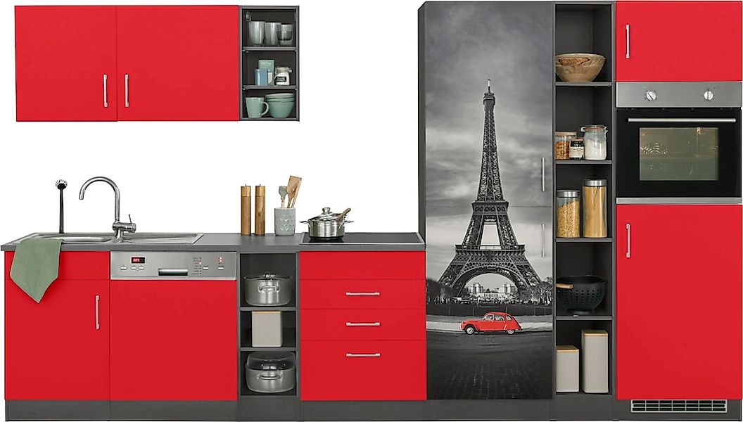 KOCHSTATION Küchenzeile "KS-Paris – Küchen mit einzigartigen Fotomotiven au günstig online kaufen