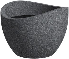 Scheurich Pflanzgefäß Wave Globe Ø 30 cm Schwarz-Granit günstig online kaufen