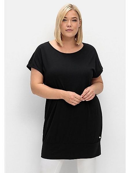 Sheego Longshirt Große Größen mit breitem Saumbündchen günstig online kaufen