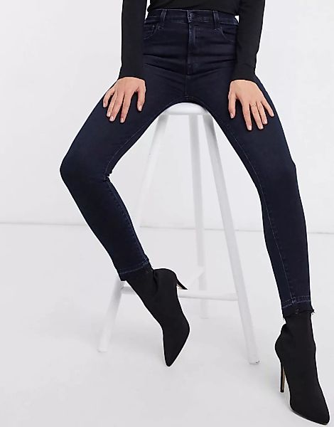 J Brand – Leenah – Enge Jeans mit super hoher Taille-Blau günstig online kaufen