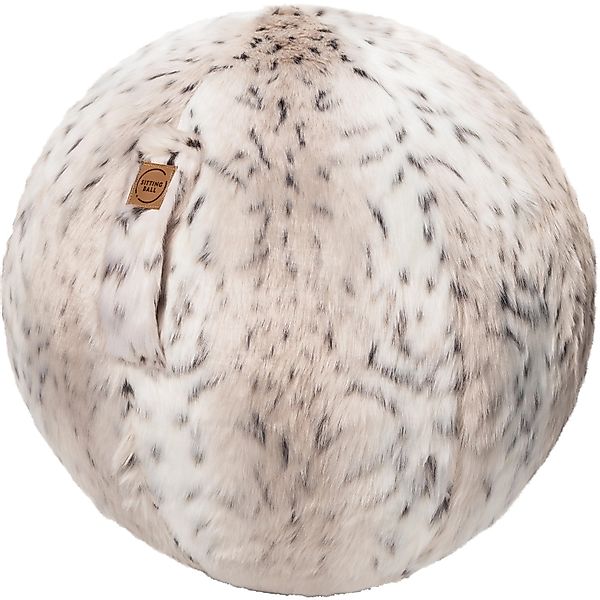 Sitting Ball Hocker Skins Schneeluchs 150, Weiß Fellimitat-Muster günstig online kaufen