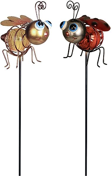 LUXFORM Gartenleuchte "Solar - 1x Biene und 1x Marienkäfer - 2 Stück" LED-M günstig online kaufen